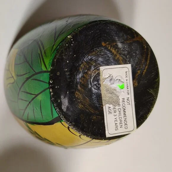 Jungle Nesting Dolls wild animal elephant rhino bear Wood Set Unique Home Decor - Picture 9 of 9